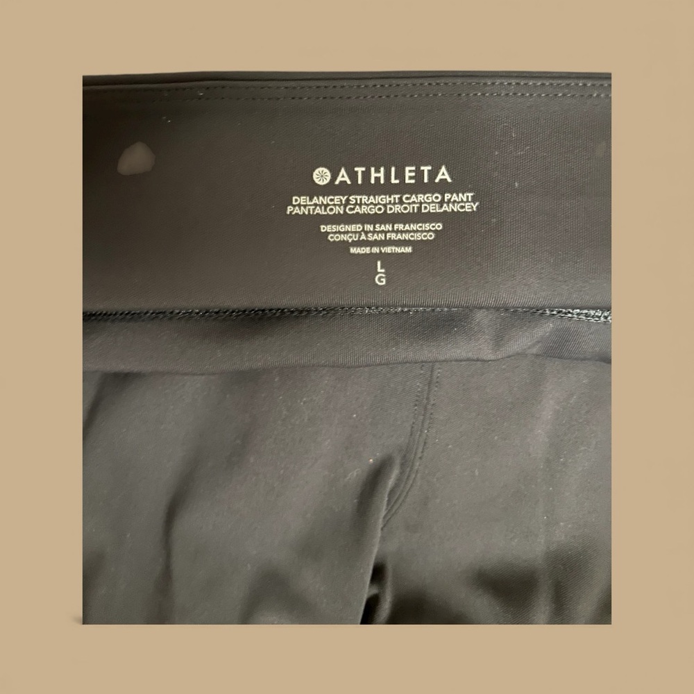 Athleta Delancey Straight Cargo Pant, Black - Picture 4 of 5
